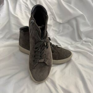 Like New Hartjes XS Bandy Grey Lace Boot with Side Zip